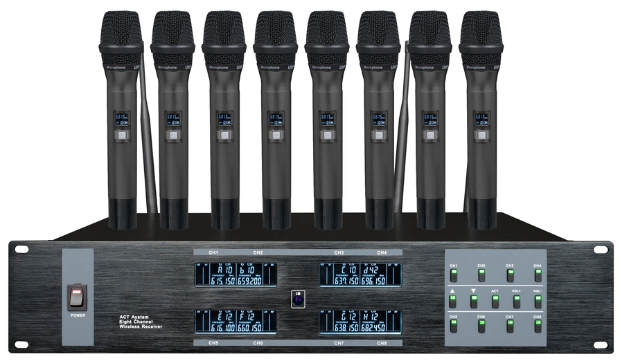  一拖八U段无线话筒 PDS-P68