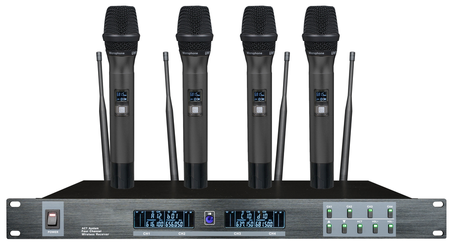 一拖四U段无线话筒 P64